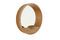 Miniature Round light wood mirror Emily Clipped