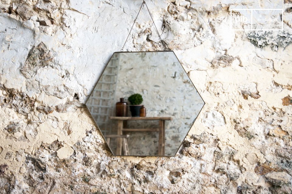 A simple mirror in vintage design 