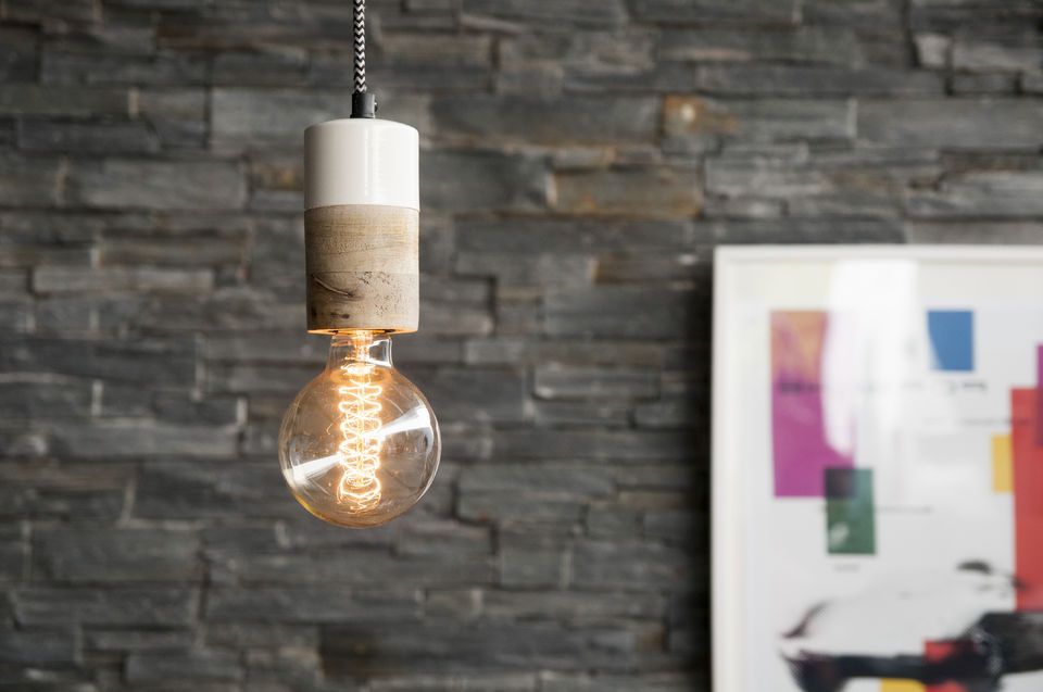 Wooden pendant light Müm