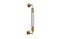 Miniature Brass wall-mounted thermometer Gold Clipped