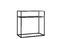 Miniature Metallic console table Myriam Clipped