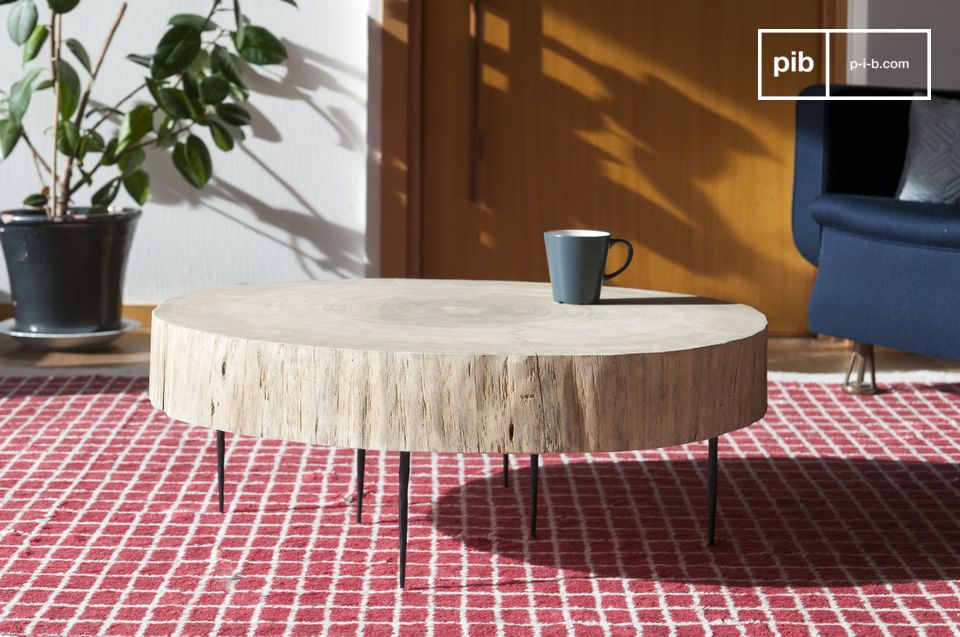 Natural Luka tree trunk coffee table