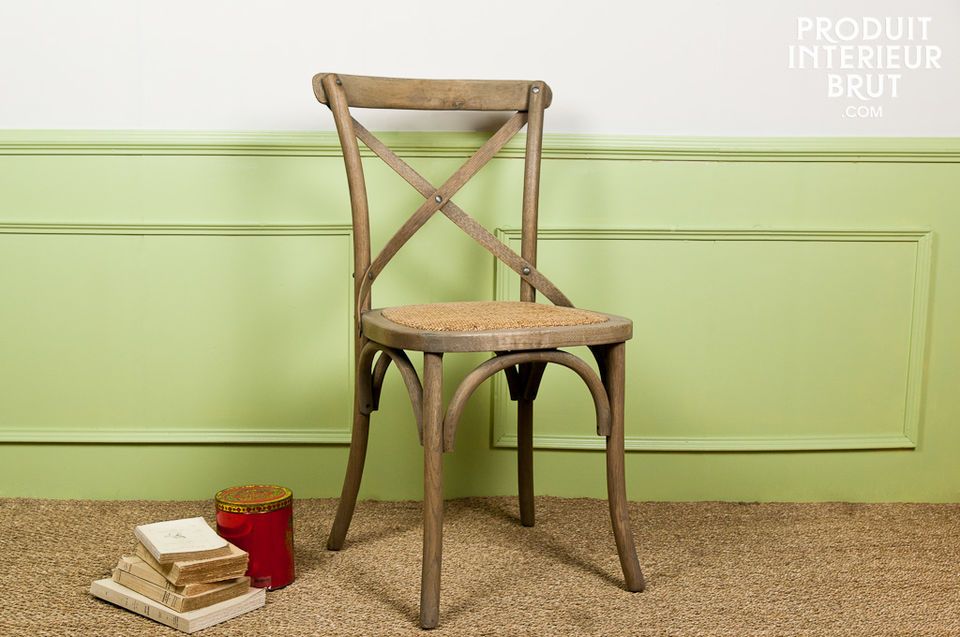 Natural oak Pampelune chair