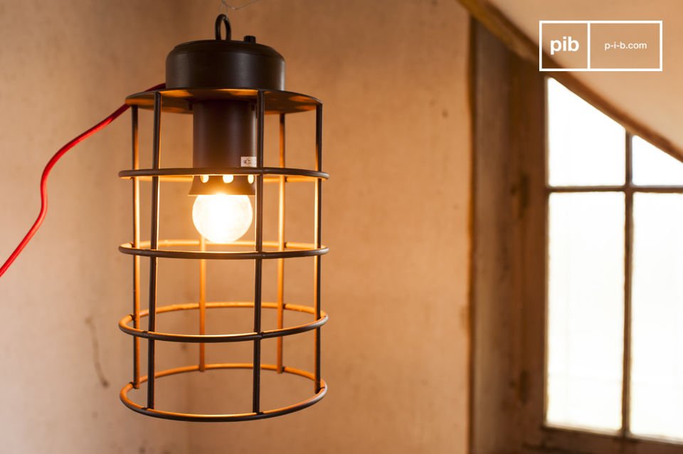 An industrial lamp with naval style