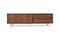 Miniature Dark wood TV unit Neutra Clipped
