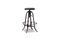 Miniature Solid wood bar stool Nouveau Western Clipped