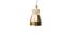 Miniature Copper metal pendant light Newark Clipped