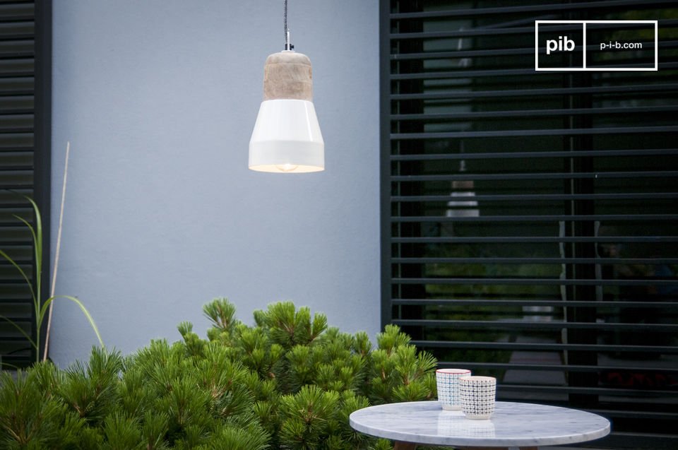 Elegant cream-coloured suspension.