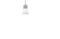 Miniature Cream coloured metal suspension light Newark Clipped