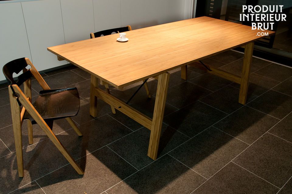 Mid-century Scandinavian design is the best epithet to describe this table