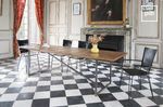 Old collection of dining tables