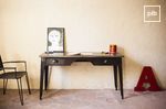 Old collection of industrial desks