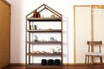 Old collection of scandinavian shelves