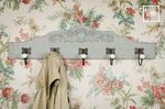 Old collection of wooden shabby chic coat stands