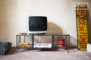 Mesh metal TV stand Ontario