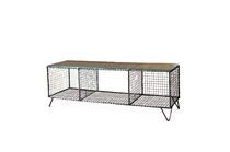 Mesh metal TV stand