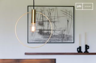 Oohalt gold suspension lamp