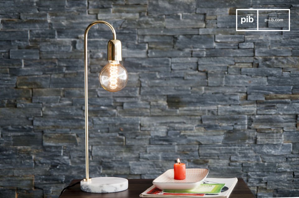 A minimalist lamp, perfectly designed, and undeniably retro.