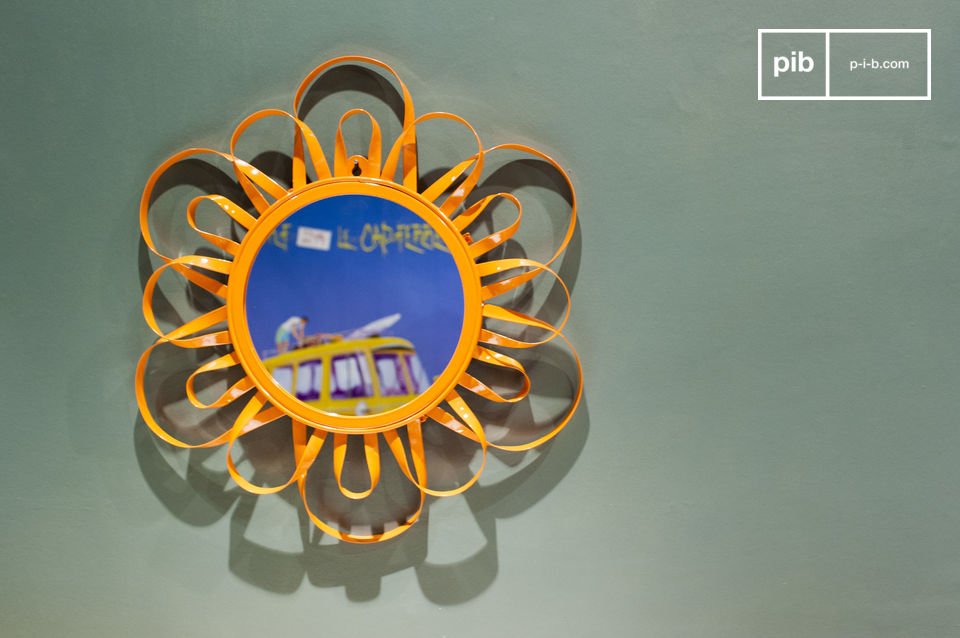 Orange Aurinko Mirror