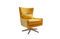 Miniature Yellow velvet swivel armchair Balmat Clipped