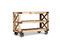 Miniature Wooden serving cart Paddington Clipped