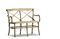 Miniature Natural finish wooden bench Pampelune Clipped