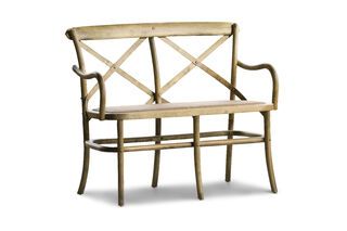 Pampelune bench with natural finish