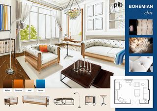 Parisian Bohemian Chic - Styling board Parisian Bohemian Chic - Styling board