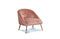 Miniature Pink velvet armchair Barnolomeo Clipped