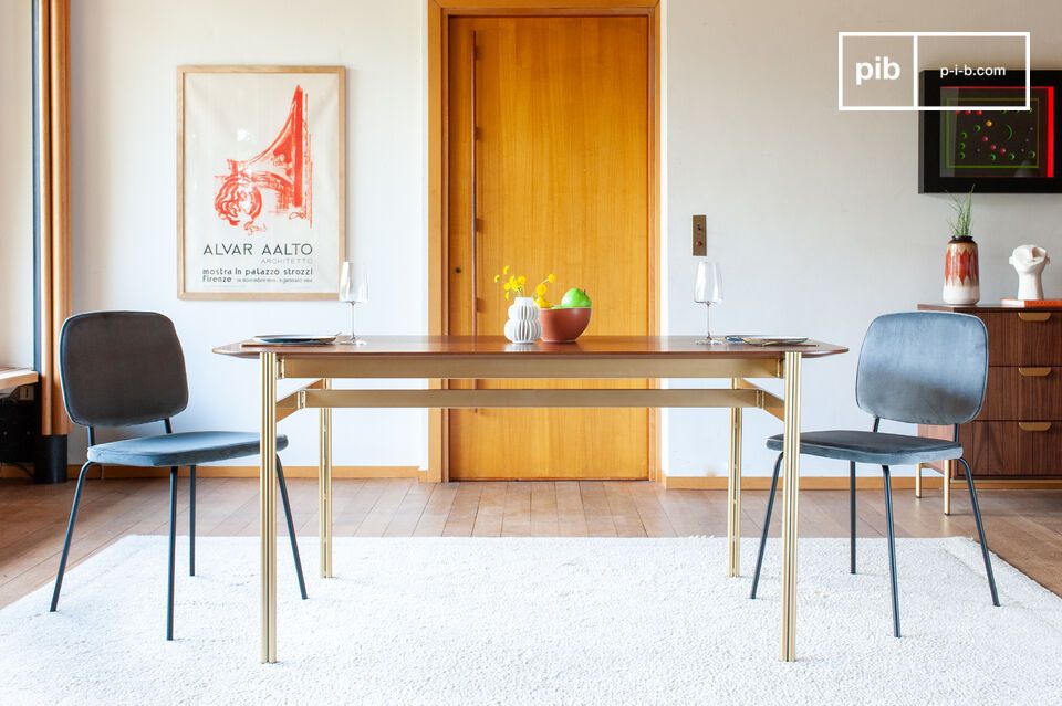Dark wood dining table Aurora
