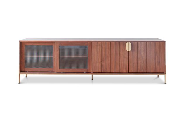 Pitea dark wood TV unit