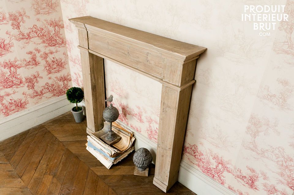 This decorative mantelpiece could be an excellent alternative to a console