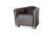 Miniature Red Baron chocolate leather armchair Clipped