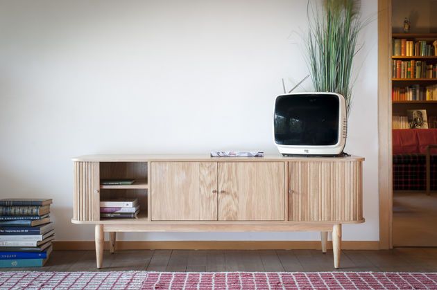 TV stand with curtains Ritz