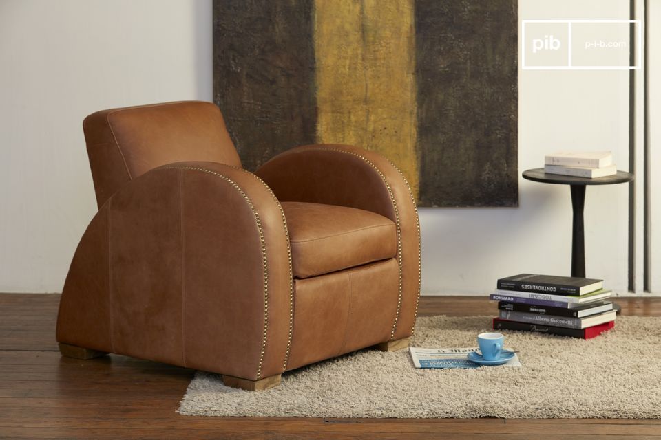 An armchair with an absolutely atypical design, both a seat and a decorative asset.