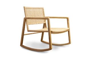 Rocking chair of cane Aksel