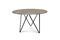 Miniature Round gray marble table Grimaud Clipped