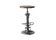 Miniature Adjustable teak high stool 1928 Clipped