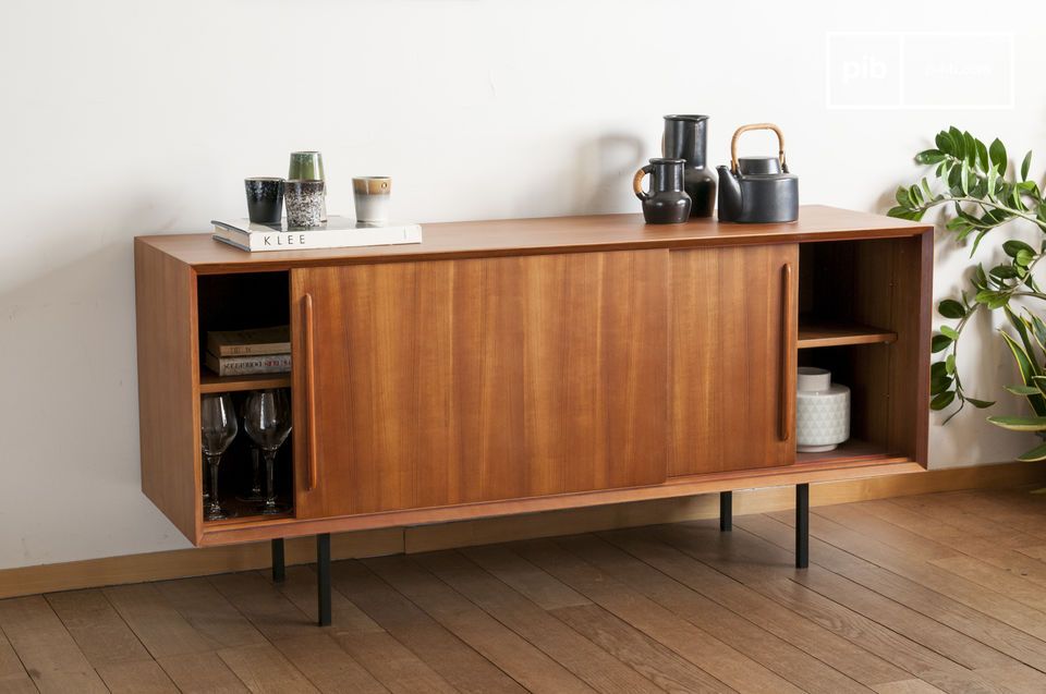 this 1950s style buffet combines beautiful storage volumes.