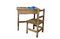 Miniature School desk and chair Clipped