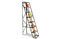 Miniature Seven-tread workshop step ladder Clipped