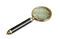 Miniature Golden metal magnifying glass Sherlock Clipped