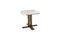 Miniature White marble side table Carrera Clipped