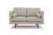 Miniature 2-seater fabric sofa Silkeborg Clipped