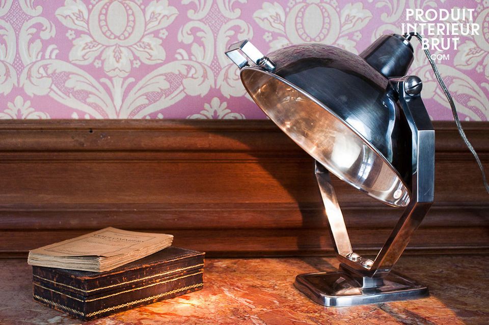 Silver-plate table lamp