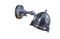 Miniature Silver metal lighthouse wall light Laycock Clipped