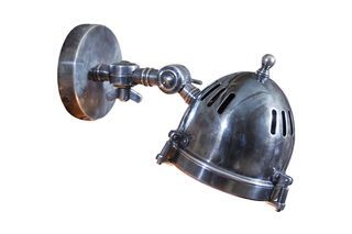 Silver-plated headlight wall lamp