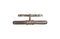 Miniature Silver 2-bulb wall light Capitole Clipped