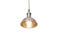 Miniature Small silver-plated pendant light Clipped