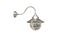 Miniature Small silver gooseneck wall sconce Alton Clipped